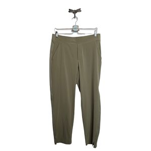 Athleta Brooklyn Mid Rise Ankle Pant, size 12, Olive Branch Green